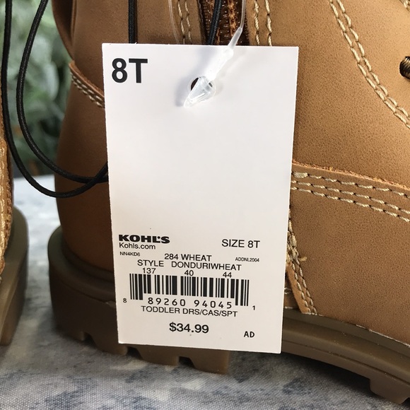 Jumping Beans Donduri Wheat Zip-Up Casual Hiker Toddler Boys 8T🌟NWT&NIB🌟 - Picture 8 of 10